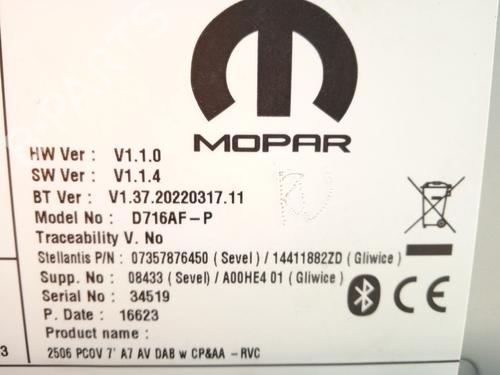 Radio OPEL MOVANO C Van (U9) 2.2 D | BP26209082E6 