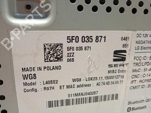 Radio SEAT LEON (5F1)  | BP12202389E6 