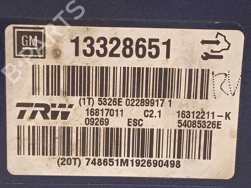 ABS pump OPEL INSIGNIA A (G09)  | BP16729094M43 