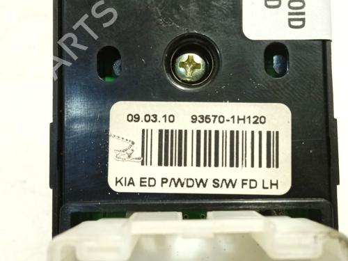 Left front window switch KIA CEE'D Hatchback (ED) 1.6 CRDi 115 | BP28837050I27 