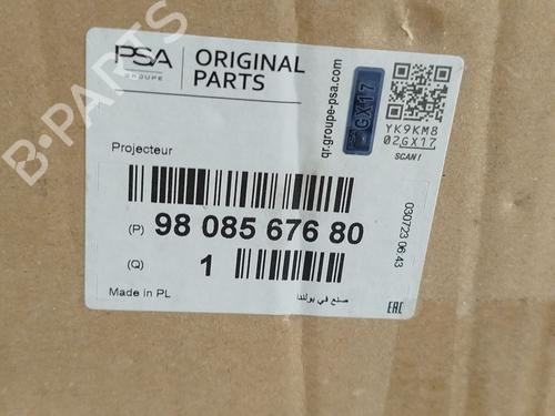 Højre forlygte CITROËN JUMPY III Van (V_) 2.0 BlueHDi 120 | BP29309305C29 