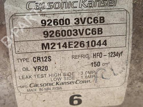 AC compressor NISSAN PULSAR Hatchback (C13) 1.5 dCi | BP17785864M34 