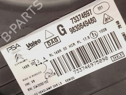 Left headlight CITROËN C4 III (BA_, BB_, BC_) ë-C4 (BCZKXC, BZCKSC) | BP26208622C28 - Image 7