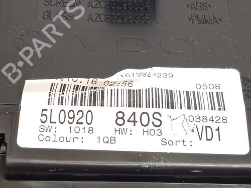 Instrument cluster SKODA YETI (5L) 1.2 TSI | BP18161359C47 