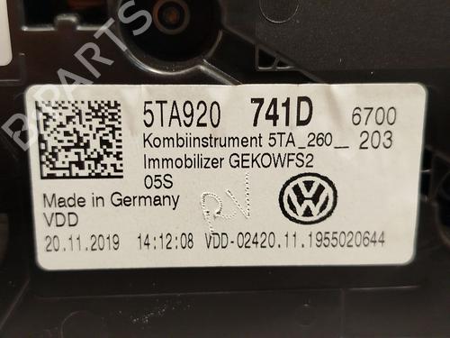 Instrument cluster VW TOURAN (5T1) 2.0 TDI | BP32443082C47