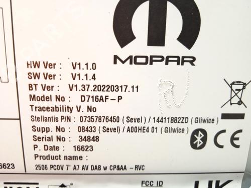 Radio OPEL MOVANO C Van (U9) 2.2 D | BP26209122E6 - Image 11