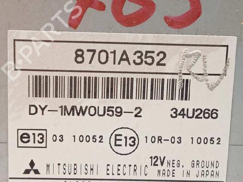 Radio MITSUBISHI ASX (GA_W_) 1.8 DI-D (GA6W) | BP11993924E6 