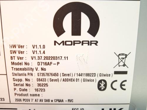 Radio OPEL MOVANO C Van (U9) 2.2 D | BP26209112E6 - Image 11