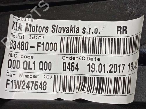 Rear right window mechanism KIA SPORTAGE IV (QL, QLE) 1.6 GDI | BP13367219C25 