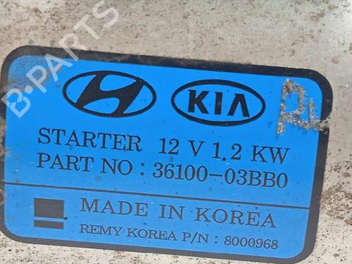 Starter KIA RIO IV (YB, SC, FB) 1.2 CVVT | BP9415391M8  - Image 5