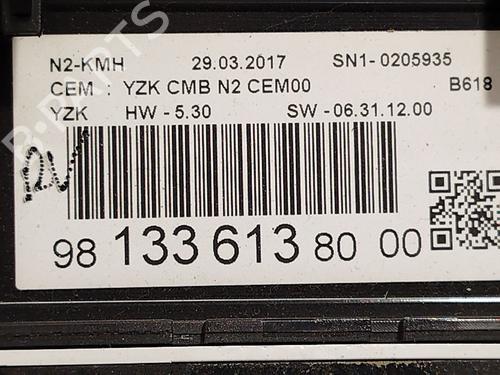 Instrument cluster CITROËN C3 III (SX) 1.6 BlueHDi 75 | BP32182353C47 