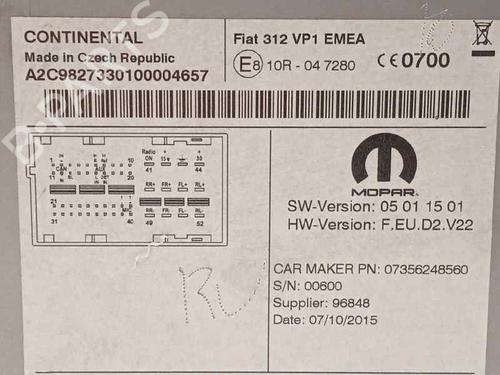 Radio FIAT 500 (312_) 1.2 (312AXA1A) | BP16430149E6