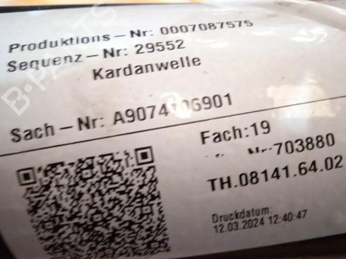 Driveshaft MERCEDES-BENZ SPRINTER 4-t Van (B907, B910) 419 CDI RWD (907.643, 907.645, 907.647) | BP26208414M37  - Image 9