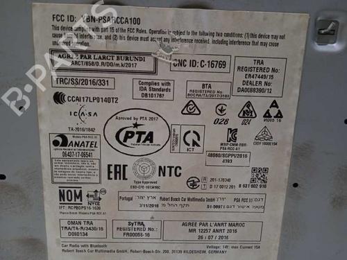 Radio CITROËN C4 Picasso II | BP13525826E6