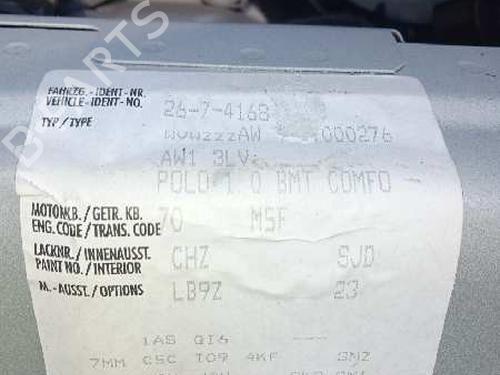 Starter VW POLO VI (AW1, BZ1, AE1) 1.0 TSI | BP13317604M8 