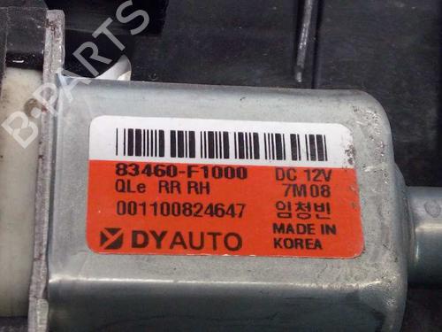 Rear right window mechanism KIA SPORTAGE IV (QL, QLE) 1.6 GDI | BP3437159C25 