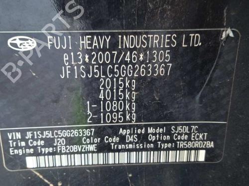 Left sun visor SUBARU FORESTER (SJ_) 2.0 i AWD (SJ5) | BP24808509I1  - Image 23