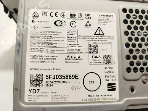 Multifunctionele display SEAT IBIZA V (KJ1, KJG) 1.0 TSI | BP29977779C48 