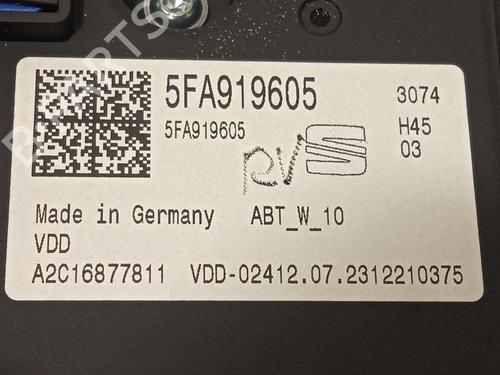 Display monitor SEAT LEON Sportstourer (KL8, KLD) 1.5 eTSI | BP29915931C48