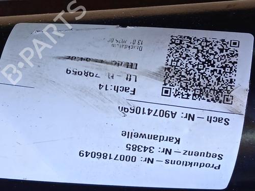 Driveshaft MERCEDES-BENZ SPRINTER 4-t Van (B907, B910) 419 CDI RWD (907.643, 907.645, 907.647) | BP28585842M37