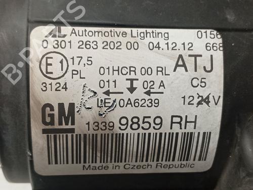 Right headlight OPEL ZAFIRA TOURER C (P12) 2.0 CDTi (75) | BP32184279C29