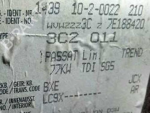 Radio VW PASSAT B6 (3C2) 1.9 TDI | BP3240435E6 