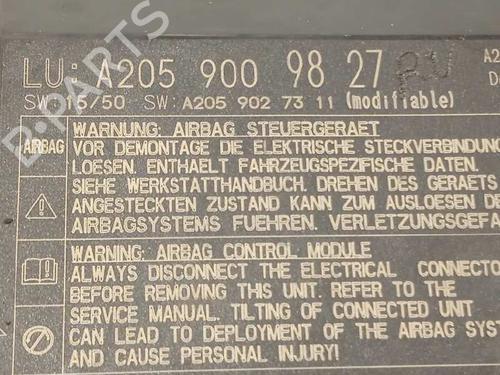 Kollisonspute sett MERCEDES-BENZ C-CLASS Convertible (A205) C 200 (205.442) | BP6543127C86 