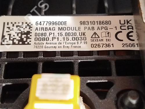 Airbag Kit CITROËN C4 III (BA_, BB_, BC_) ë-C4 (BCZKXC, BZCKSC) | BP30169593C86