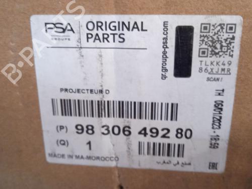 Right headlight CITROËN C4 III (BA_, BB_, BC_)  | BP19492016C29 