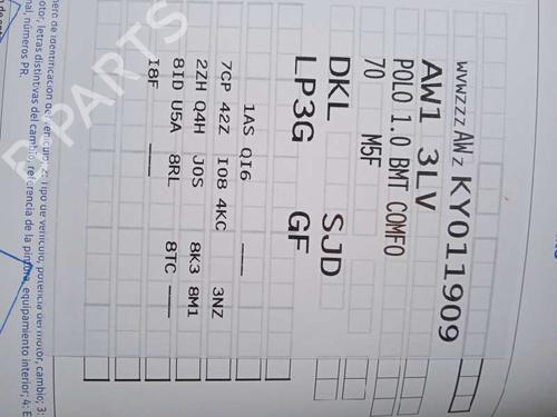 Engine VW POLO VI (AW1, BZ1, AE1) | BP16862036M1