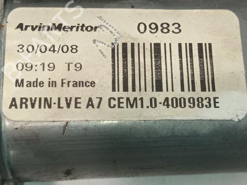 Front right window mechanism PEUGEOT EXPERT Van (VF3A_, VF3U_, VF3X_) 2.0 HDi 120 | BP30124517C23