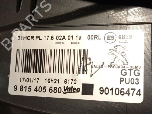 Left headlight PEUGEOT 2008 I (CU_) 1.2 THP 110 / PureTech 110 | BP23256763C28  - Image 7