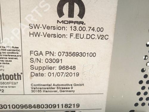 Radio PEUGEOT BOXER Van 2.0 BlueHDi 130 | BP22729534E6 