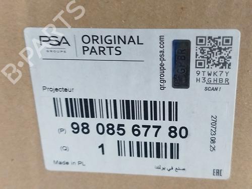 Venstre forlygte CITROËN JUMPY III Van (V_)  | BP29501605C28 