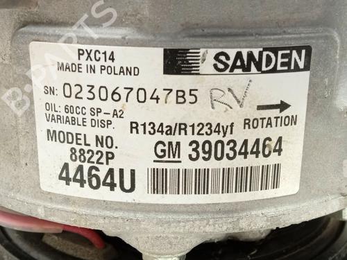 AC compressor OPEL ASTRA K (B16) 1.6 CDTi (68) | BP28673846M34
