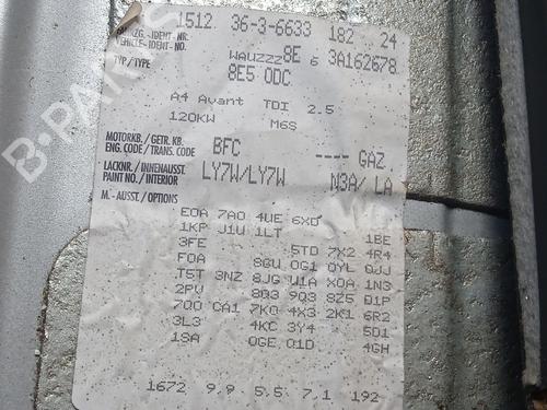 Alzavetro anteriore destra AUDI A4 B6 Avant (8E5)  | BP22986023C23 