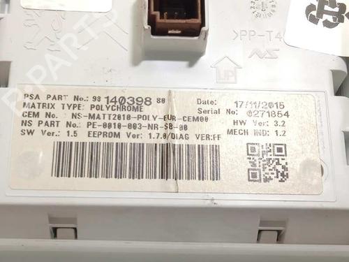Instrument cluster PEUGEOT 2008 I (CU_)  | BP15136657C47 