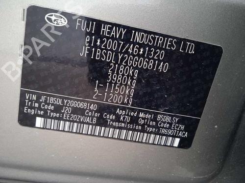 Rim SUBARU OUTBACK (BS) 2.0 D AWD (BSD) | BP13010537C45 