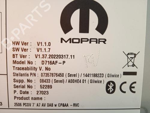 Radio OPEL MOVANO C Van (U9) 2.2 D | BP26209072E6 