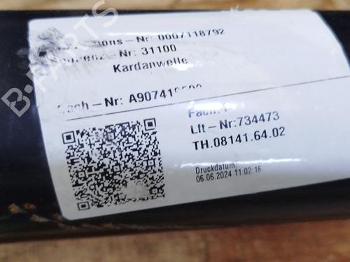 Driveshaft MERCEDES-BENZ SPRINTER 4-t Van (B907, B910) 419 CDI RWD (907.643, 907.645, 907.647) | BP26209809M37 - Image 11