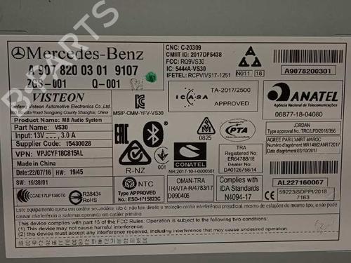 Radio MERCEDES-BENZ SPRINTER 4-t Van (B907, B910) 419 CDI RWD (907.643, 907.645, 907.647) | BP26207768E6 