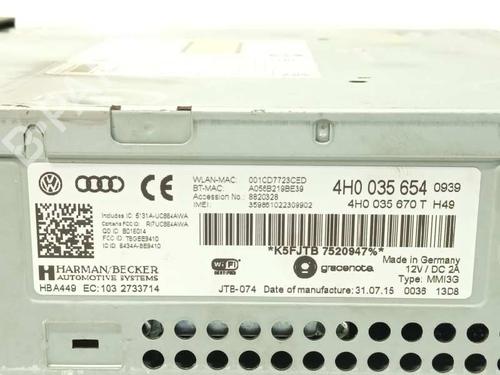 Radio AUDI A8 D4 (4H2, 4H8, 4HC, 4HL) S8 quattro | BP8675466E6 