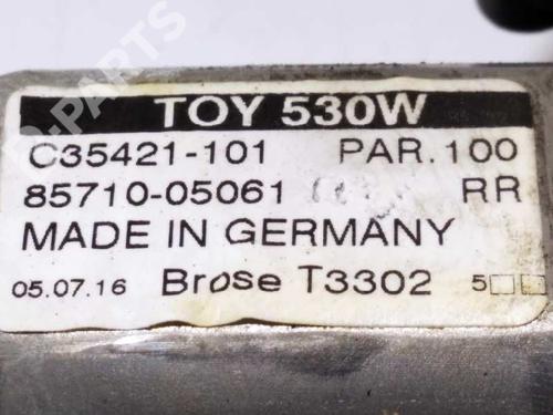 Rear right window mechanism TOYOTA AVENSIS Saloon (_T27_) 1.8 VVT-i (ZRT271_, ZRT271R) | BP6559807C25 