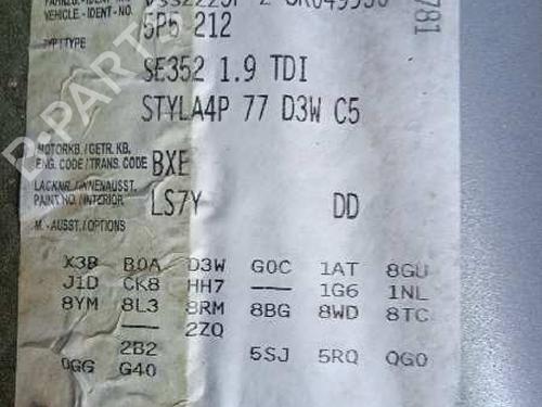 Driver airbag SEAT ALTEA XL (5P5, 5P8) 1.9 TDI | BP10956918C9