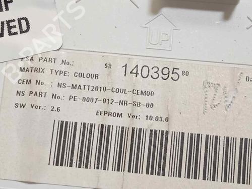 Instrument cluster PEUGEOT 2008 I (CU_) 1.2 THP 110 / PureTech 110 | BP17834467C47