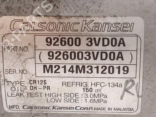 AC compressor NISSAN NV200 Van  | BP12580315M34 