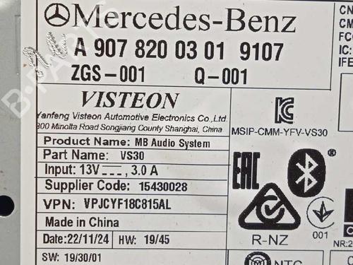 Radio MERCEDES-BENZ SPRINTER 4-t Van (B907, B910) 419 CDI RWD (907.643, 907.645, 907.647) | BP26207885E6