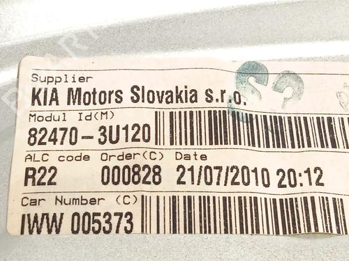 Front left window mechanism KIA SPORTAGE III (SL) 2.0 CRDi | BP32256559C22