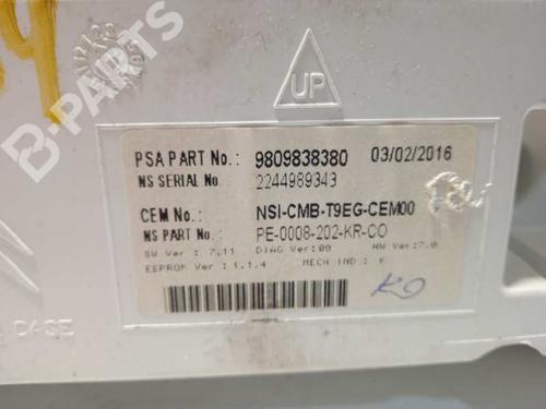 Instrument cluster PEUGEOT 308 II (LB_, LP_, LW_, LH_, L3_) 1.6 HDi 100 | BP11765631C47 