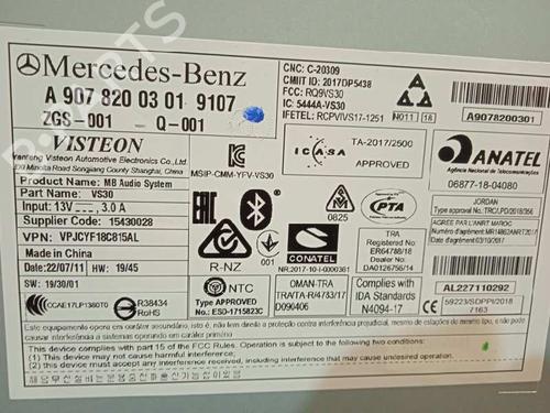 Radio MERCEDES-BENZ SPRINTER 4-t Van (B907, B910) 419 CDI RWD (907.643, 907.645, 907.647) | BP26207822E6 